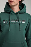 Kapüşonlu Yeşil Slim Fit Hoodie 23FWM64062