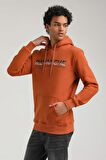 Kapüşonlu Kiremit Slim Fit Hoodie 23FWM64062