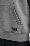 Gri Slim Fit Half-Zip Sweatshirt 23FWM64064