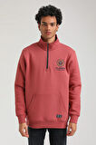 Kestane Slim Fit Half-Zip Sweatshirt 23FWM64064