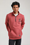 Kestane Slim Fit Half-Zip Sweatshirt 23FWM64064