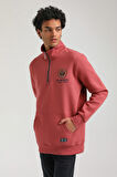 Kestane Slim Fit Half-Zip Sweatshirt 23FWM64064