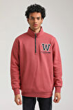 Kestane Slim Fit Half-Zip Sweatshirt 23FWM64065