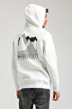 Kapüşonlu Ekru Slim Fit Hoodie 23FWM64042