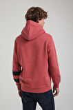 Kapüşonlu Kestane Slim Fit Hoodie 23FWM64054