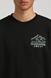 Bisiklet Yaka Siyah Slim Fit Sweatshirt 23FWM60148