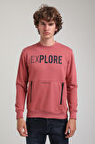 Bisiklet Yaka Kestane Slim Fit Sweatshirt 23FWM60165