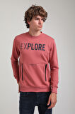 Bisiklet Yaka Kestane Slim Fit Sweatshirt 23FWM60165