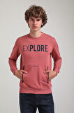Bisiklet Yaka Kestane Slim Fit Sweatshirt 23FWM60165
