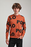 Bisiklet Yaka Kiremit Slim Fit Sweatshirt 23FWM60169
