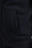 Kapüşonlu Lacivert Slim Fit Full-Zip Sweatshirt 23FWM64067