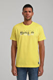 Bisiklet Yaka Sarı Regular Custom Tişört 24SSM20320