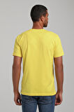 Bisiklet Yaka Sarı Regular Custom Tişört 24SSM20320