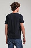 Bisiklet Yaka Lacivert Basic Pamuklu Slim Fit  24SSM20339