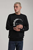 Bisiklet Yaka Lacivert Slim Fit Sweatshirt 24FWM60172