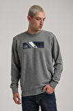 Bisiklet Yaka Siyah Slim Fit Sweatshirt 24FWM60184