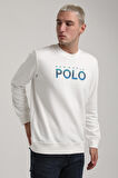 Bisiklet Yaka Ekru Slim Fit Sweatshirt 24FWM60186