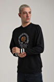 Bisiklet Yaka Lacivert Slim Fit Sweatshirt 24FWM60187