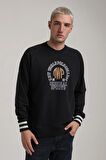 Bisiklet Yaka Lacivert Slim Fit Sweatshirt 24FWM60187