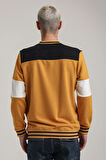 Bisiklet Yaka Hardal Slim Fit Sweatshirt 24FWM60192
