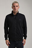 Dik Yaka Lacivert Slim Fit Sweatshirt 24FWM60196