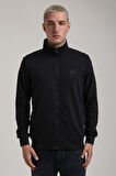 Dik Yaka Lacivert Slim Fit Sweatshirt 24FWM60196