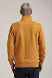 Dik Yaka Hardal Slim Fit Sweatshirt 24FWM60196