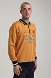 Bisiklet Yaka Hardal Slim Fit Sweatshirt 24FWM60207