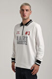Bisiklet Yaka Ekru Slim Fit Sweatshirt 24FWM60207