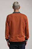 Bisiklet Yaka Kiremit Slim Fit Sweatshirt 24FWM60207