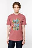 Phoenix And Fire Regular Tshirt - Gül Kurusu