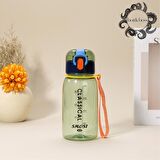 BottleBoss Classical Kilitli Taşıma Askılı Çocuk Matarası 400 Ml Yeşil