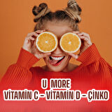 C Vitamini 1000mg & Çinko D Vitamini, 20 Efervesan Tablet, Portakal Aromalı