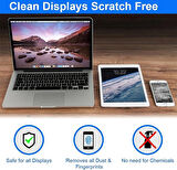 Ekran Temizleme Seti 125ml Sıvı Ve Mikrofiber Bez 30x30 Otomobil Ekranı, Led Tv, Notebook ,kamera,