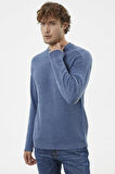 Selanik Örgü Basic Triko Kazak - Indigo