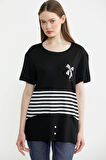 25Y2231-60086 SEMENTA BASKILI ÇİZGİ DTY. TSHIRT