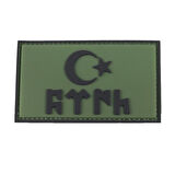 Single Sword GÖKTÜRK Plastik Patch - Peç HAKİ