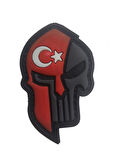 Single Sword Kuru Kafa Plastik Patch - Peç SİYAH