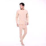 Single Sword Kışlık Kalın Polar Erkek İçlik Takım