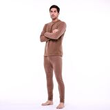 Single Sword Kışlık Kalın Polar Erkek İçlik Takım