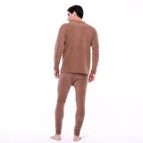 Single Sword Kışlık Kalın Polar Erkek İçlik Takım