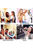 Youtuber Led Işıklı Halka 13 Inch Selfie/yayıncı/makyaj Işığı 210 Cm Tripod