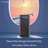 Coverzone 15 W 20000 mAh Hızlı Şarj Powerbank Siyah 
