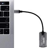 Coverzone Type C Video Capture Yakalama Kartı Uçlu HDMI to Type-C PC Bilgisayar Video Adaptör Çevirici