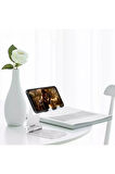 Komple Alüminyum Ayarlanabilir Katlanabilir Ergonomik G50 Telefon Tutucu Standı Desk Holder Siyah