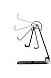 Komple Alüminyum Ayarlanabilir Katlanabilir Ergonomik G50 Telefon Tutucu Standı Desk Holder Siyah