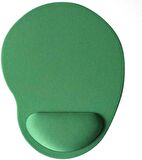 Coverzone Bilek Destekli Mouse Pad Kumaş Yüzey Kaymaz Alt Taban Kullanıcı Dostu Şık ve Rahat Tasarım Fare Altlığı (Yeşil)