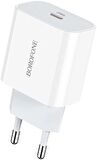 Borofone BA38A Type-C 20 Watt Hızlı Şarj Aleti Beyaz