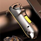 Coverzone 6 Parmak Gamepad Joystick Tablet ipad Geniş Ekran Altı Parmaklı Pubg'ye Özel Otomatik Seri Oyun Kolu Manyetik Tablet Tetik