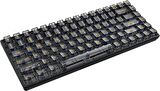 Klavye Led RGB 104 Tuşlu Şeffaf Tuş Takımı Gökkuşağı Renler Mekanik Oyuncu Işıklı Klavye Ergonomik Tasarım Bilgisayar PC için Gaming Keyboard (Kırmızı Switch - Siyah Şeffaf)